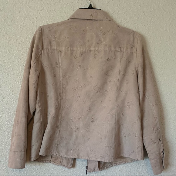 Embroidered Suede Croft & Barrow Jacket - Picture 2 of 4